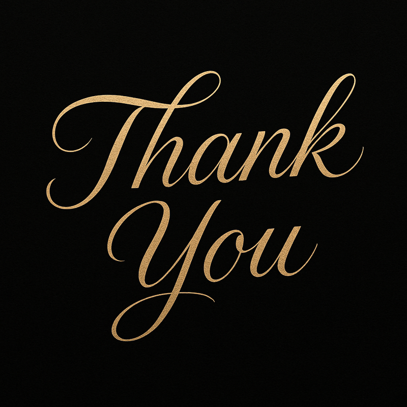 A Thank You Letter to Our Customers