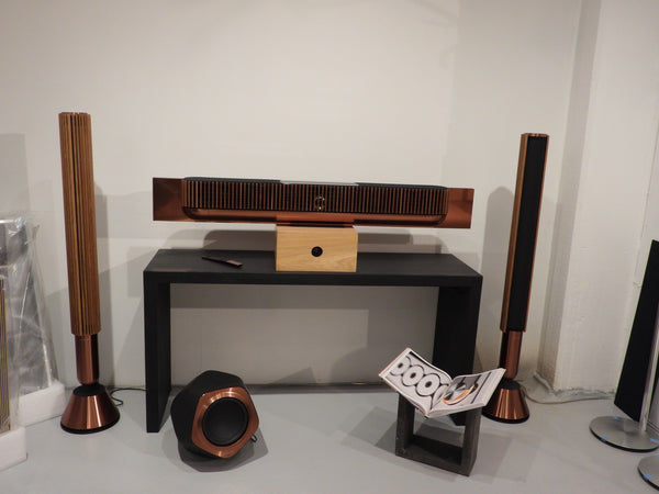 BEOsound Theatre 65" Bespoke Edition – Bronze Tone / Dark Oak