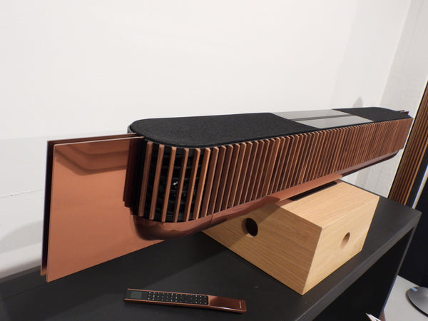 BEOsound Theatre 65" Bespoke Edition – Bronze Tone / Dark Oak